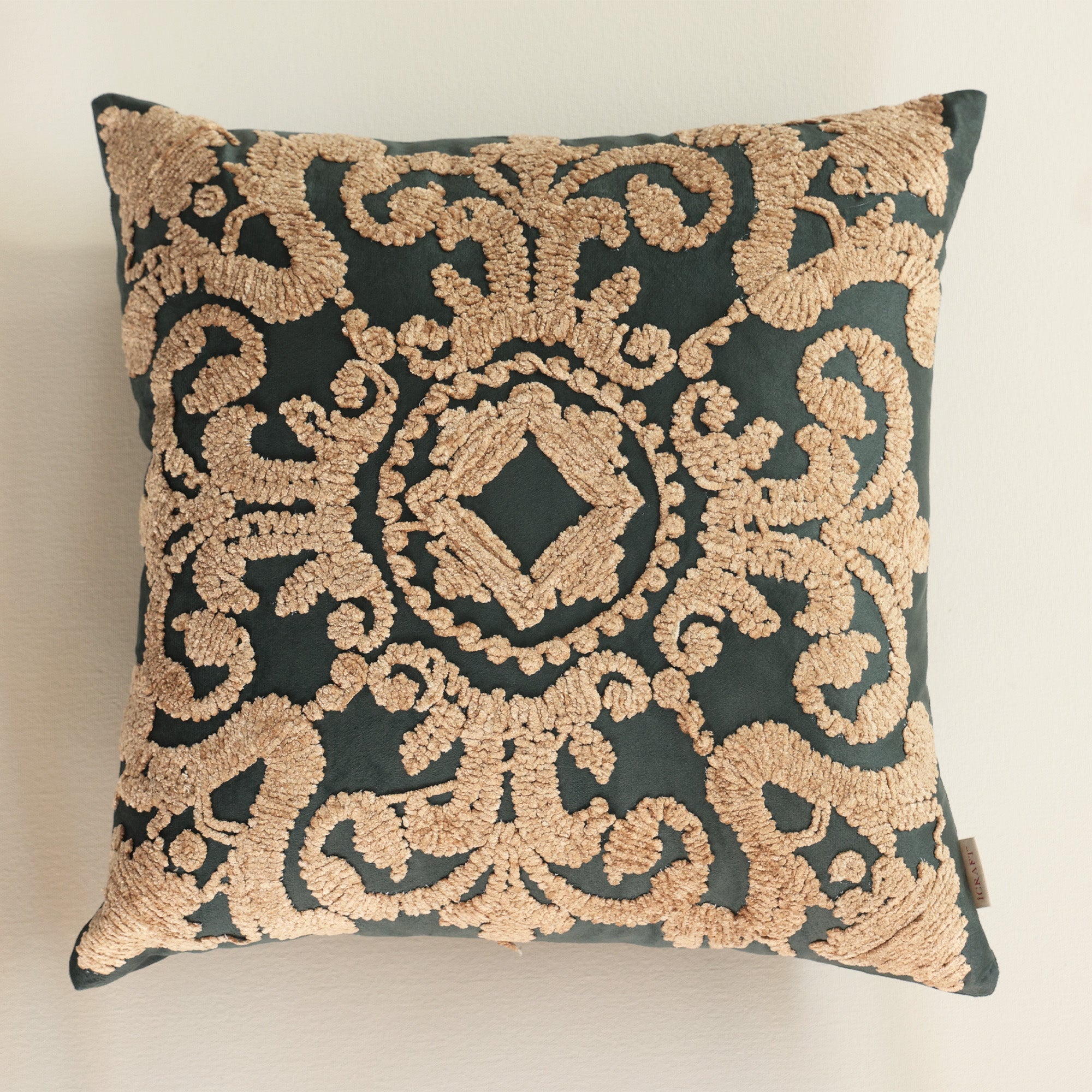 Saumya Cushion Cover - Emerald Green