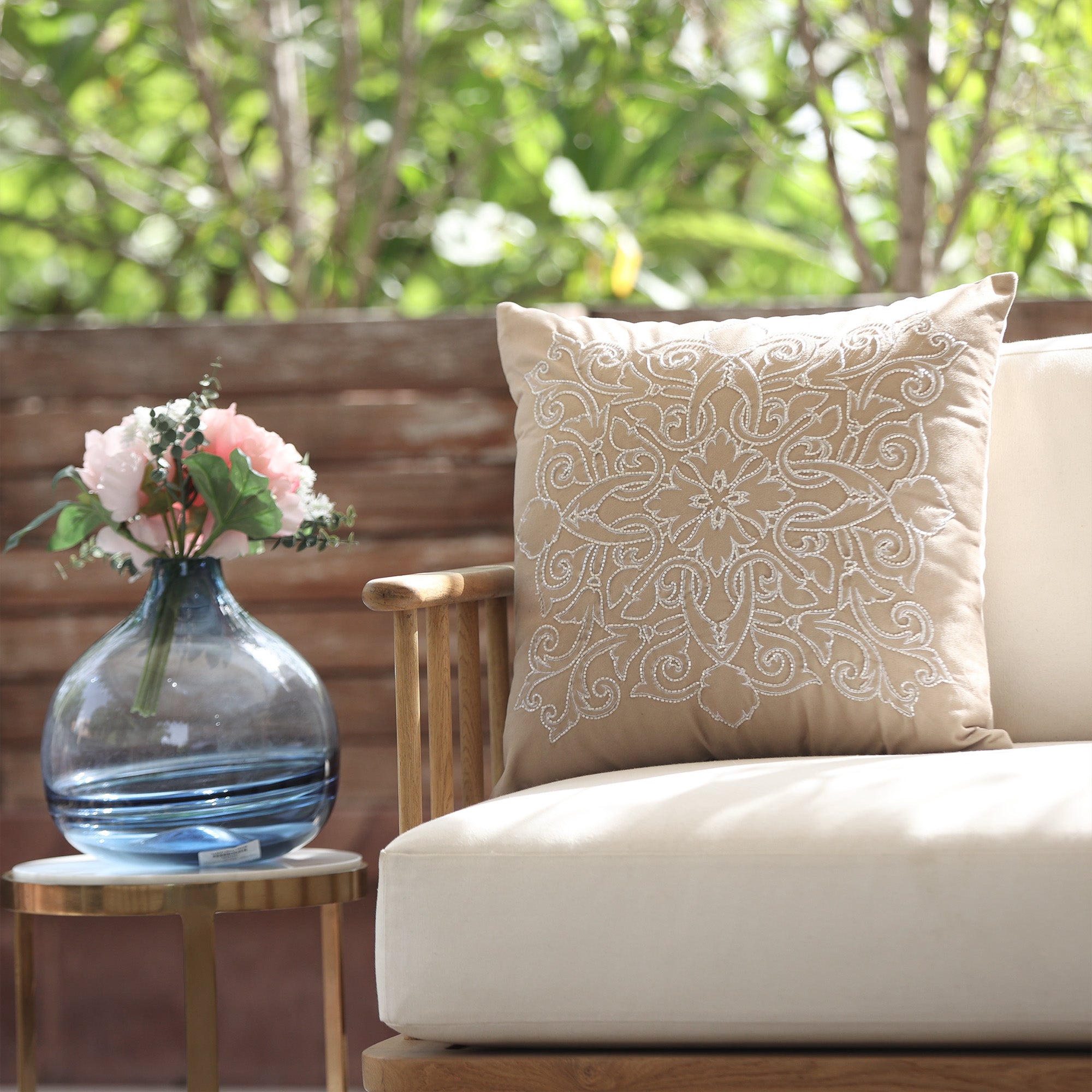 Aarya Cushion Cover - Beige