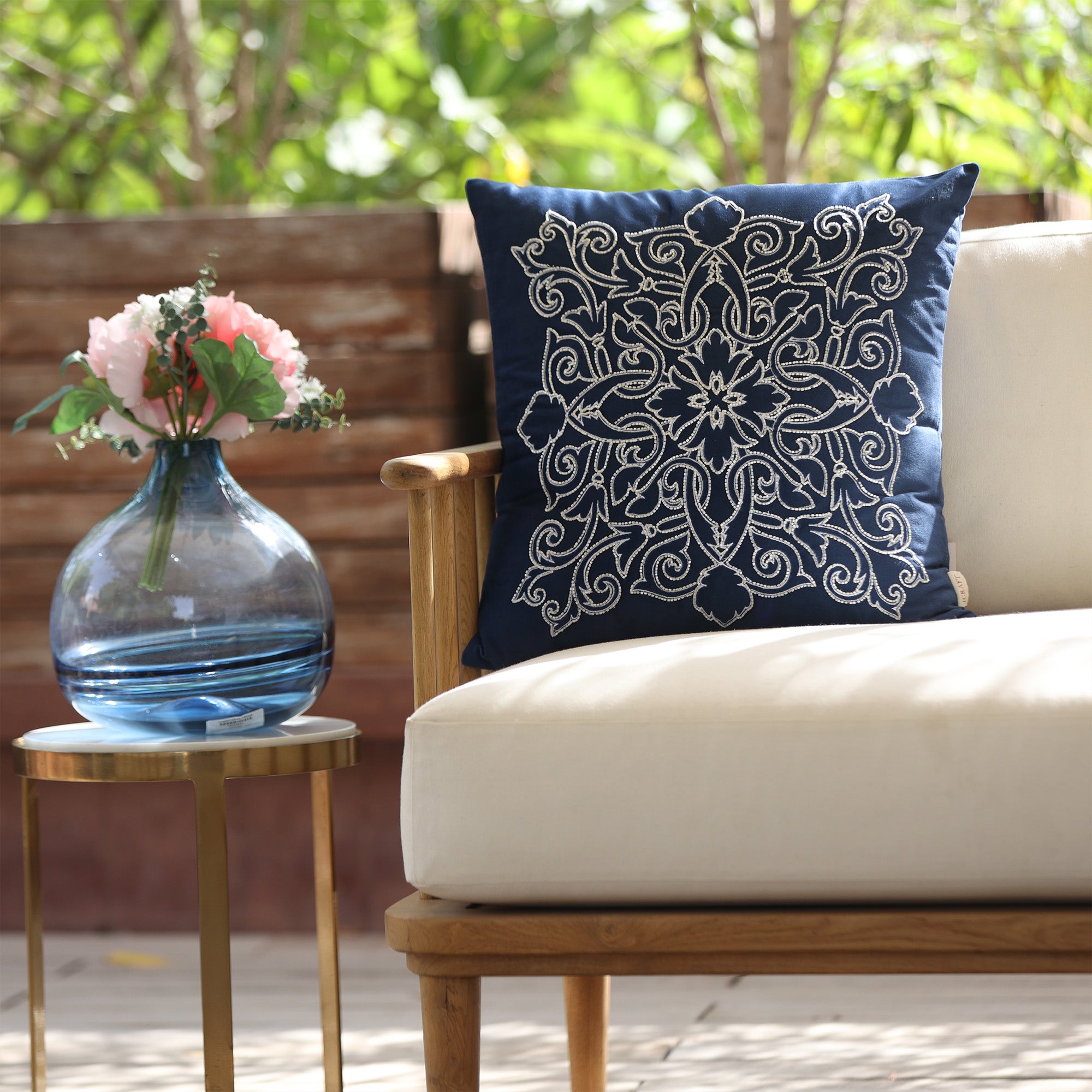 Aarya Cushion Cover - Blue