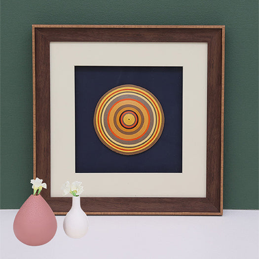 Quilling Scape Wall Art - Yellow