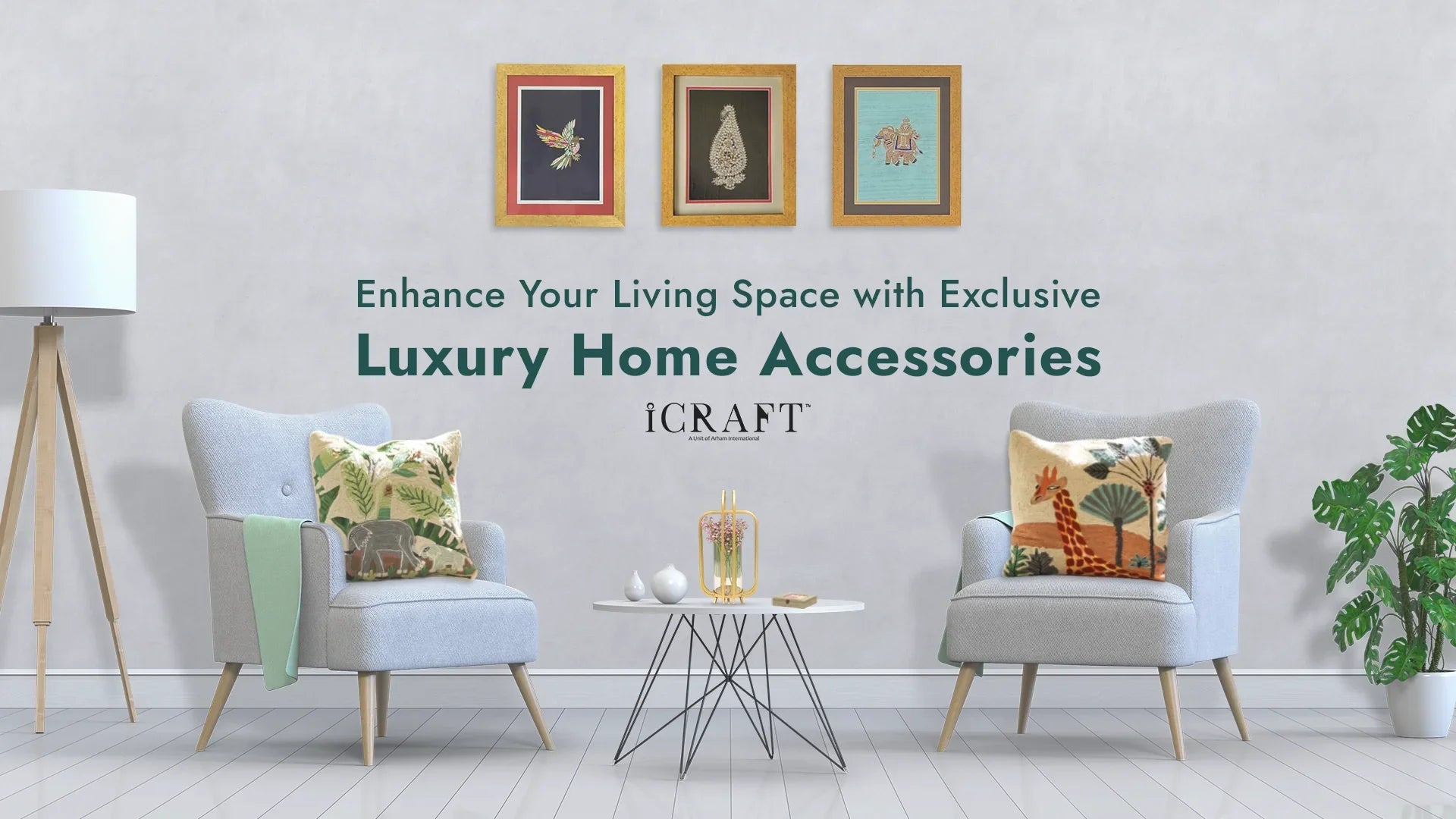 Elevate Your Living Space with Luxury Home Accessories - iCraft Home Decor, image size:1920x1080