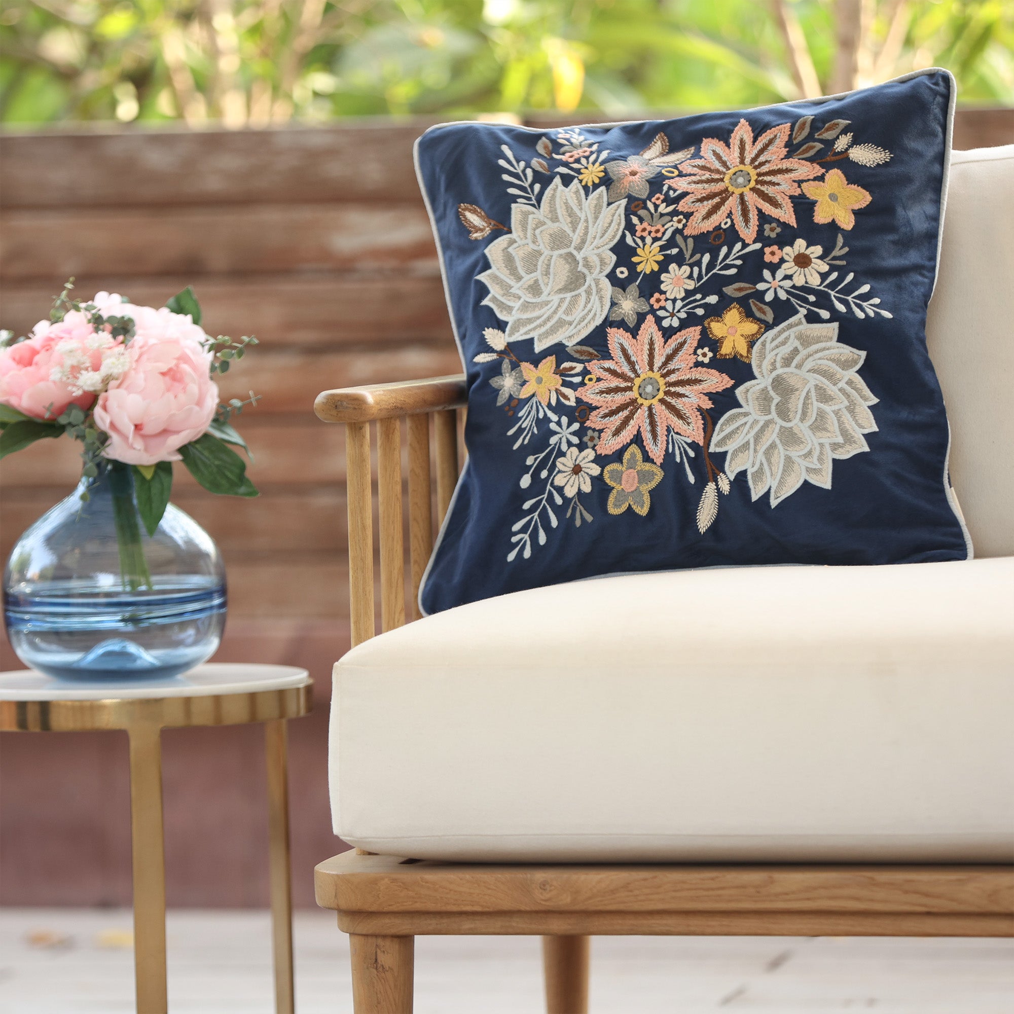 Meera Cushion Cover - Royal Blue