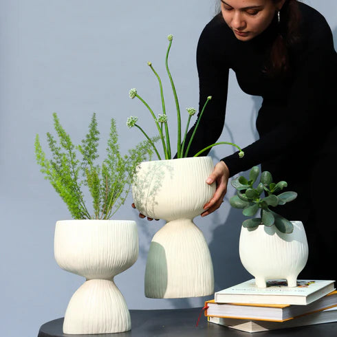 Aden Organic Planter White