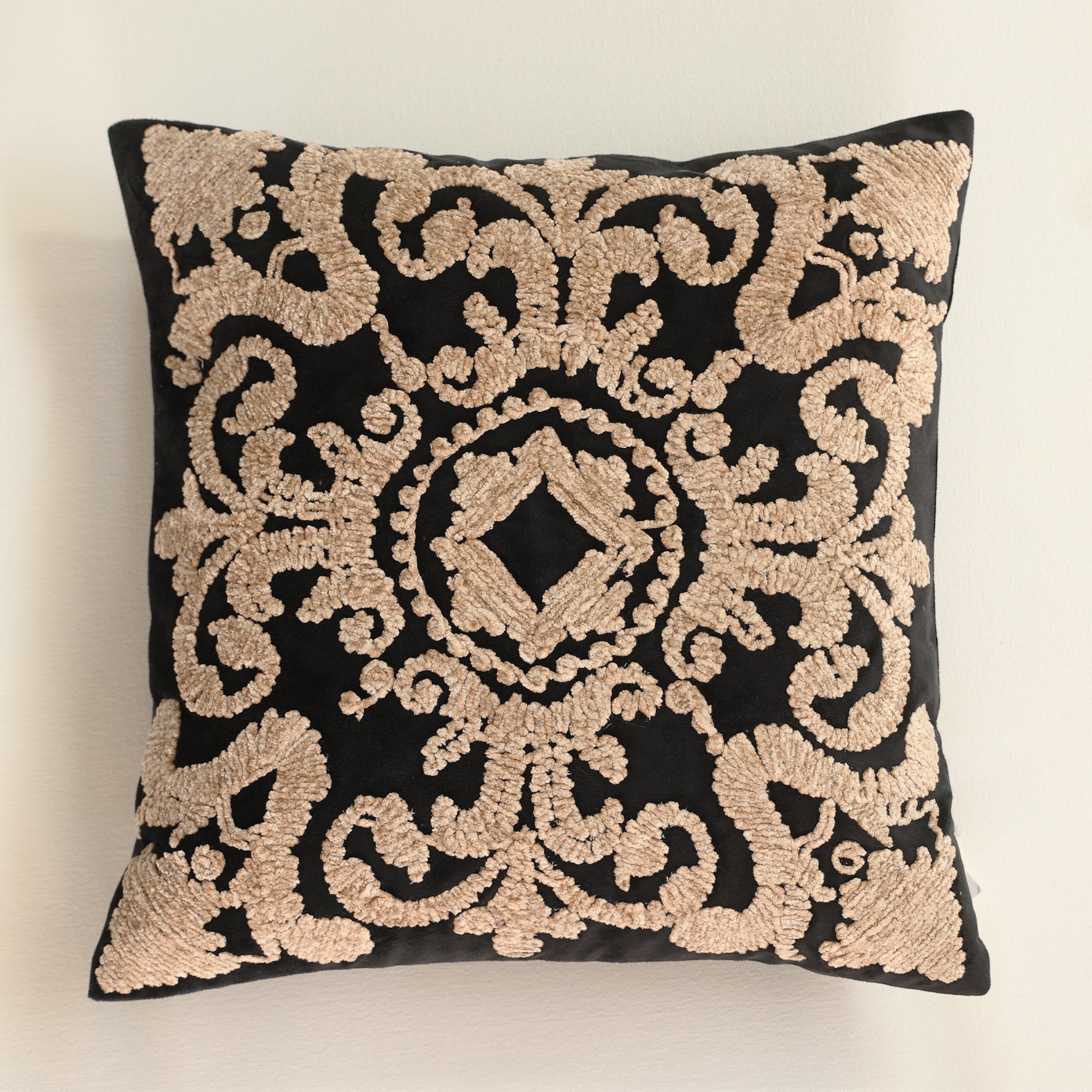 Saumya Cushion Cover - Black