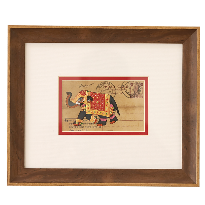 Khat Collection Wall Painting - Royal Elephant - Red