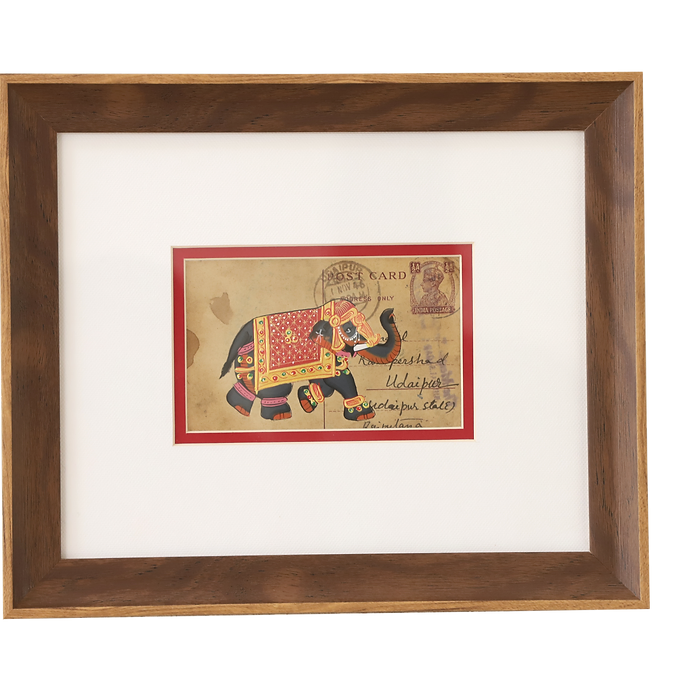 Khat Collection Wall Painting - Royal Elephant - Red