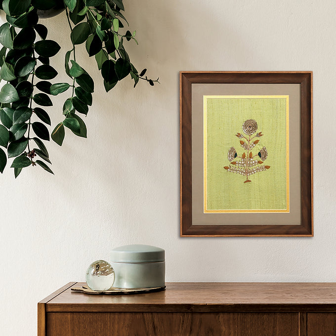 Karigari Collection - Embroidery Suryamukhi Wall Art