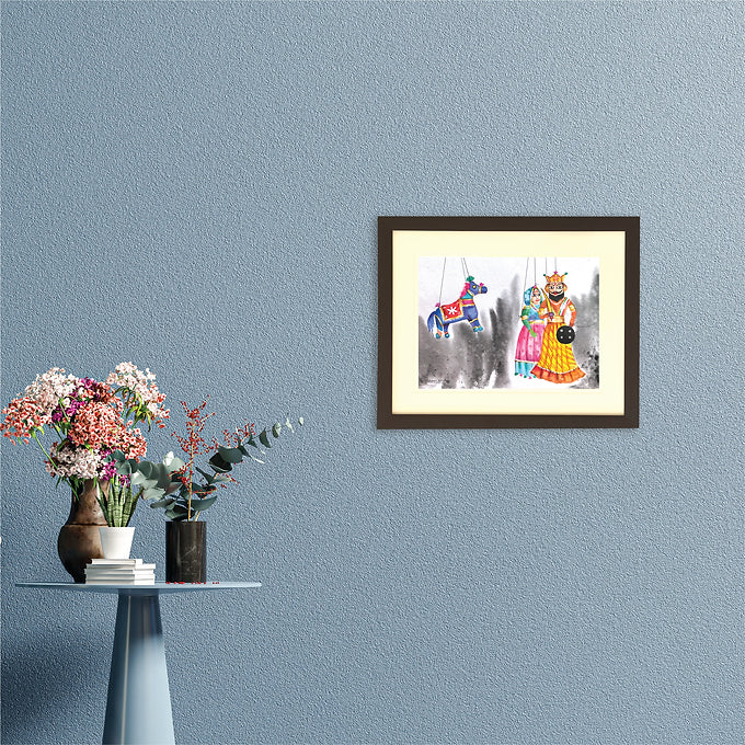 Puppet Collection Wall Painting - Couple & Horse