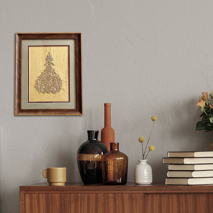 Karigari Collection - Embroidery Buta Wall Art