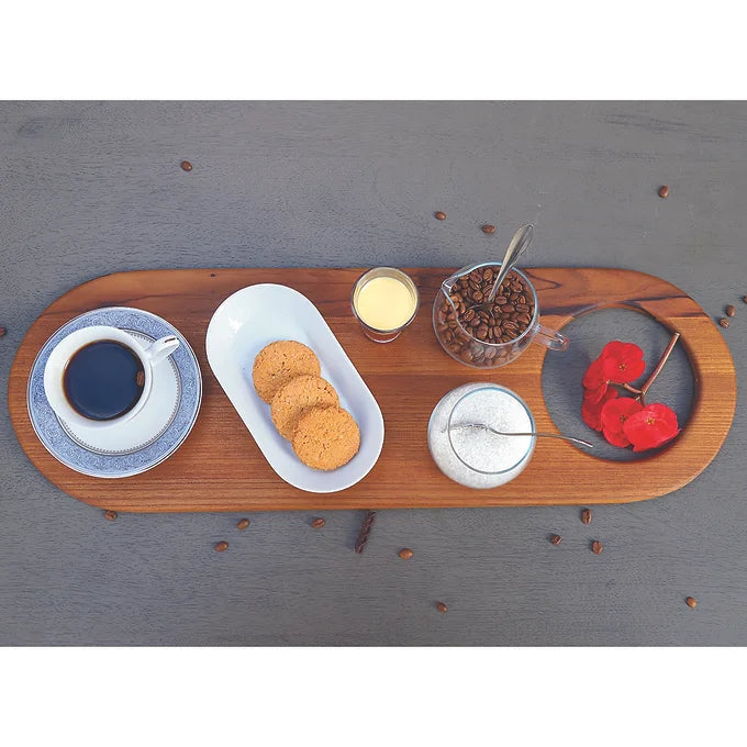 Sahira Oval Long platter - Teak