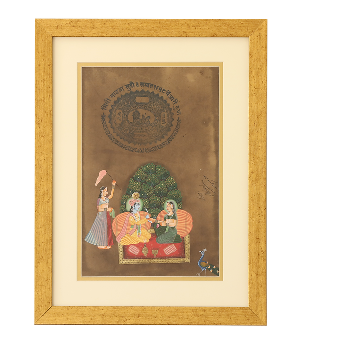 Dastawez Collection Wall Painting - Raja Rani Zodi Series
