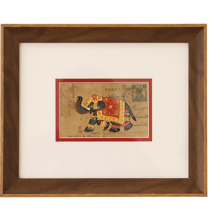 Khat Collection Wall Painting - Royal Elephant - Red