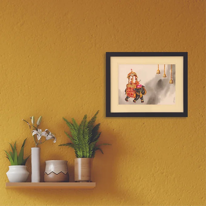 Puppet Collection Wall Painting - Gaja With Hanging Bell