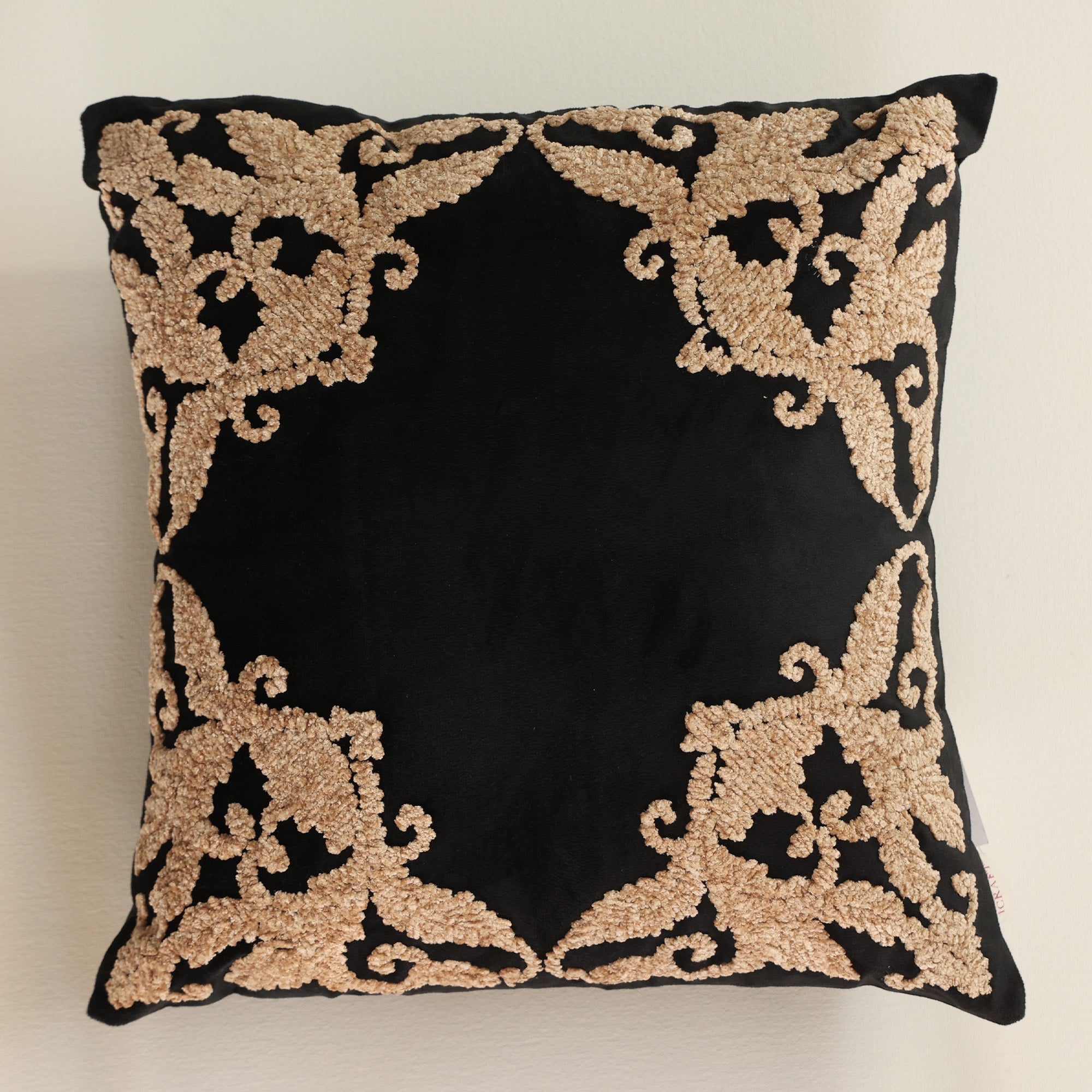 Kimaya Cushion Cover - Black
