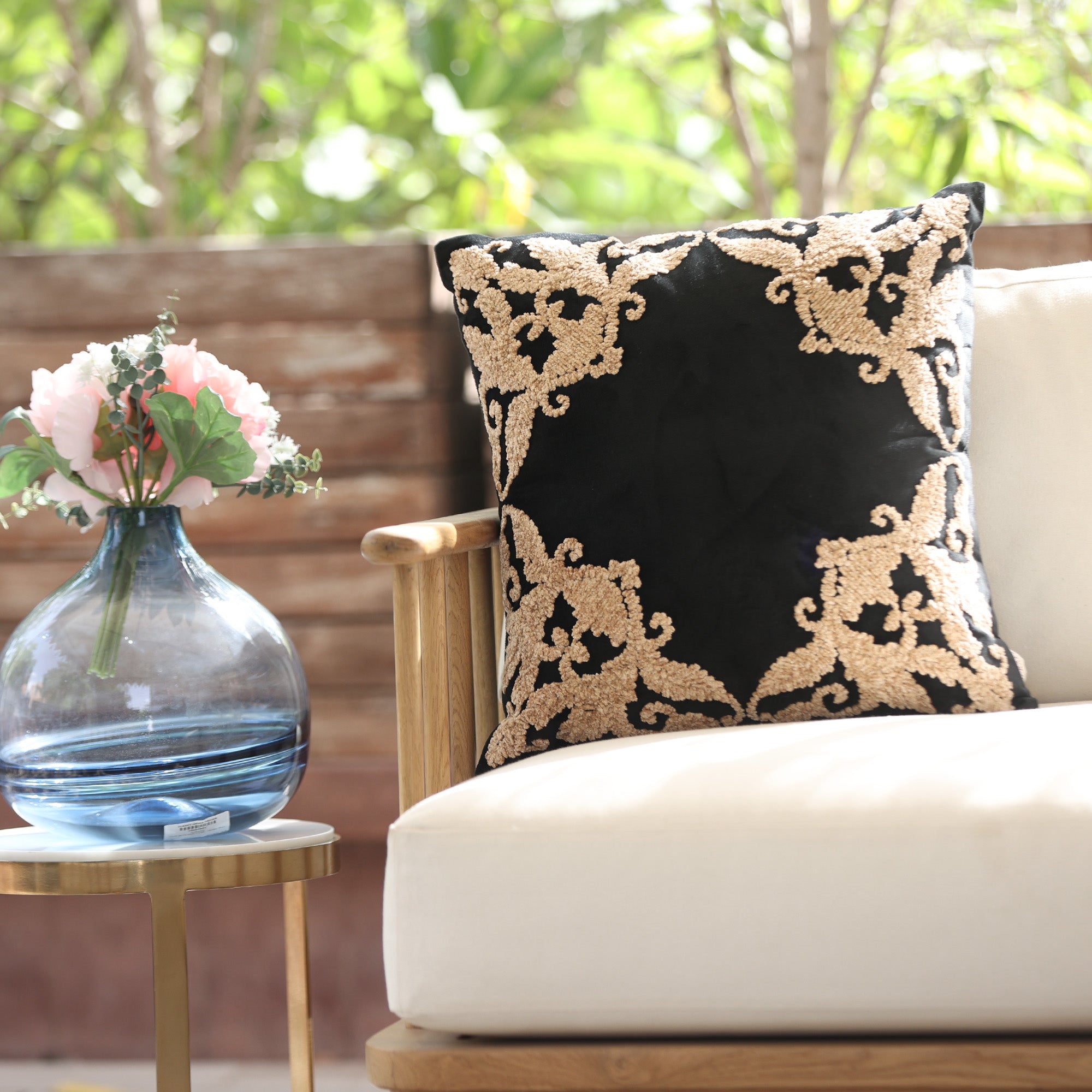 Kimaya Cushion Cover - Black