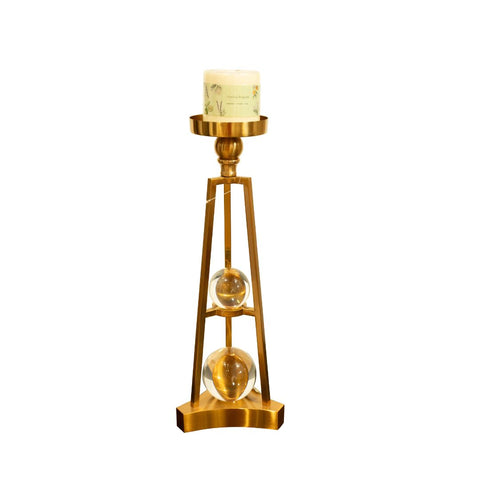 Candle Holder with Crystal Ball