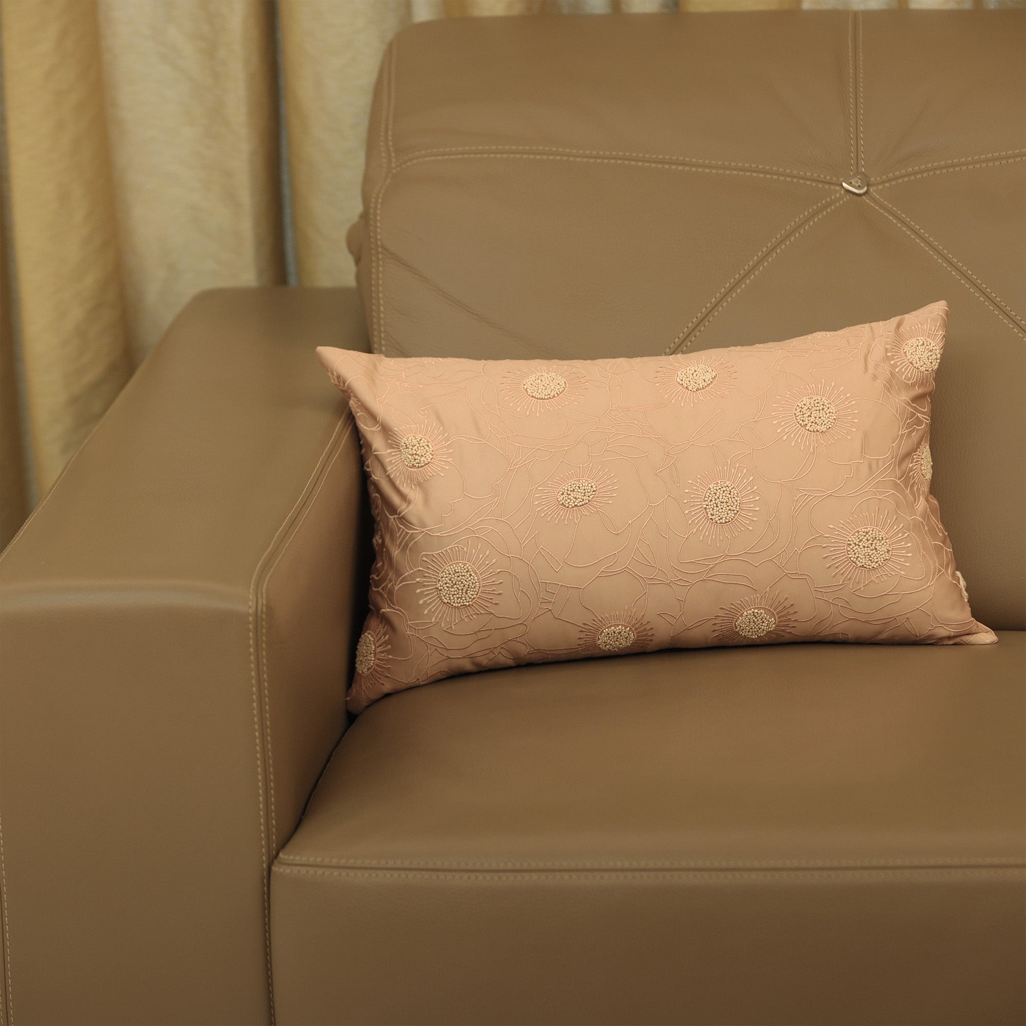 Zoya Cushion Cover - Champagne