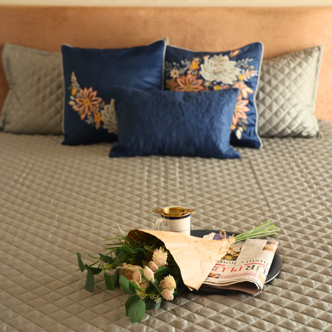 Sleep Lightweight Quilted Bedcover - Beige