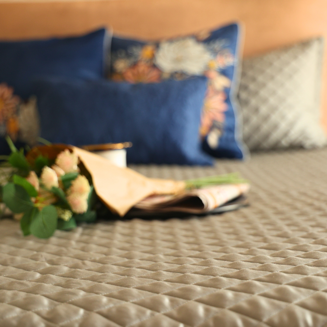 Sleep Lightweight Quilted Bedcover - Beige