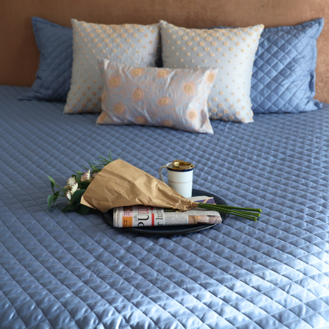 Sleep Lightweight Quilted Bedcover - Bluish Grey