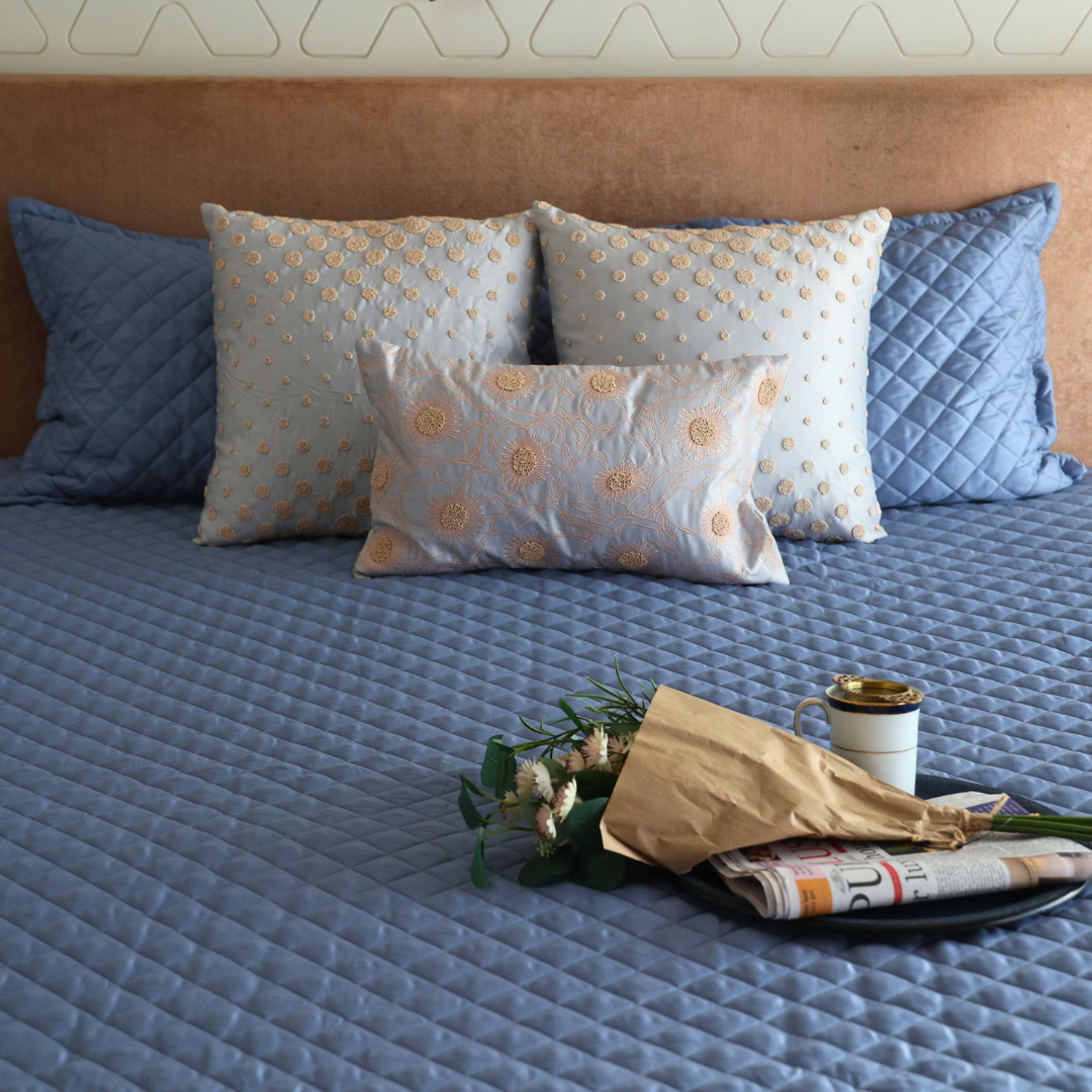 Sleep Lightweight Quilted Bedcover - Bluish Grey