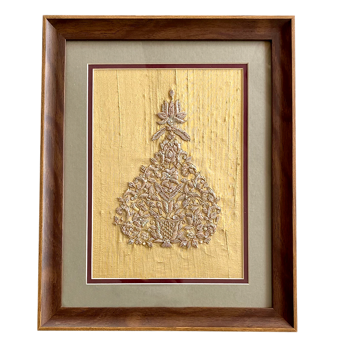 Karigari Collection - Embroidery Buta Wall Art