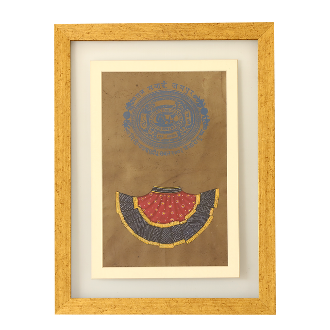 astawez Collection Wall Painting - Lehenga Series (Glass)