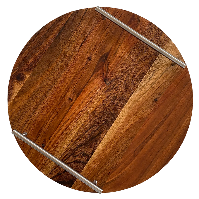 Ruhi Platter - Silver Handles