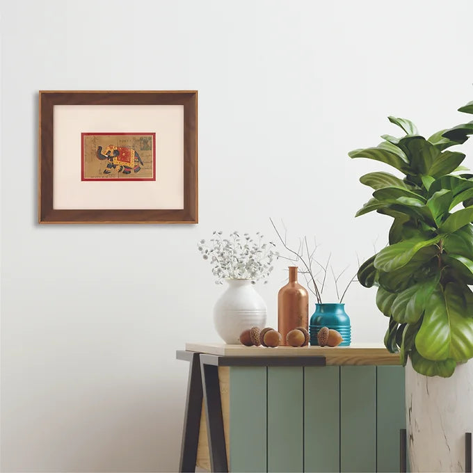 Khat Collection Wall Painting - Royal Elephant - Red