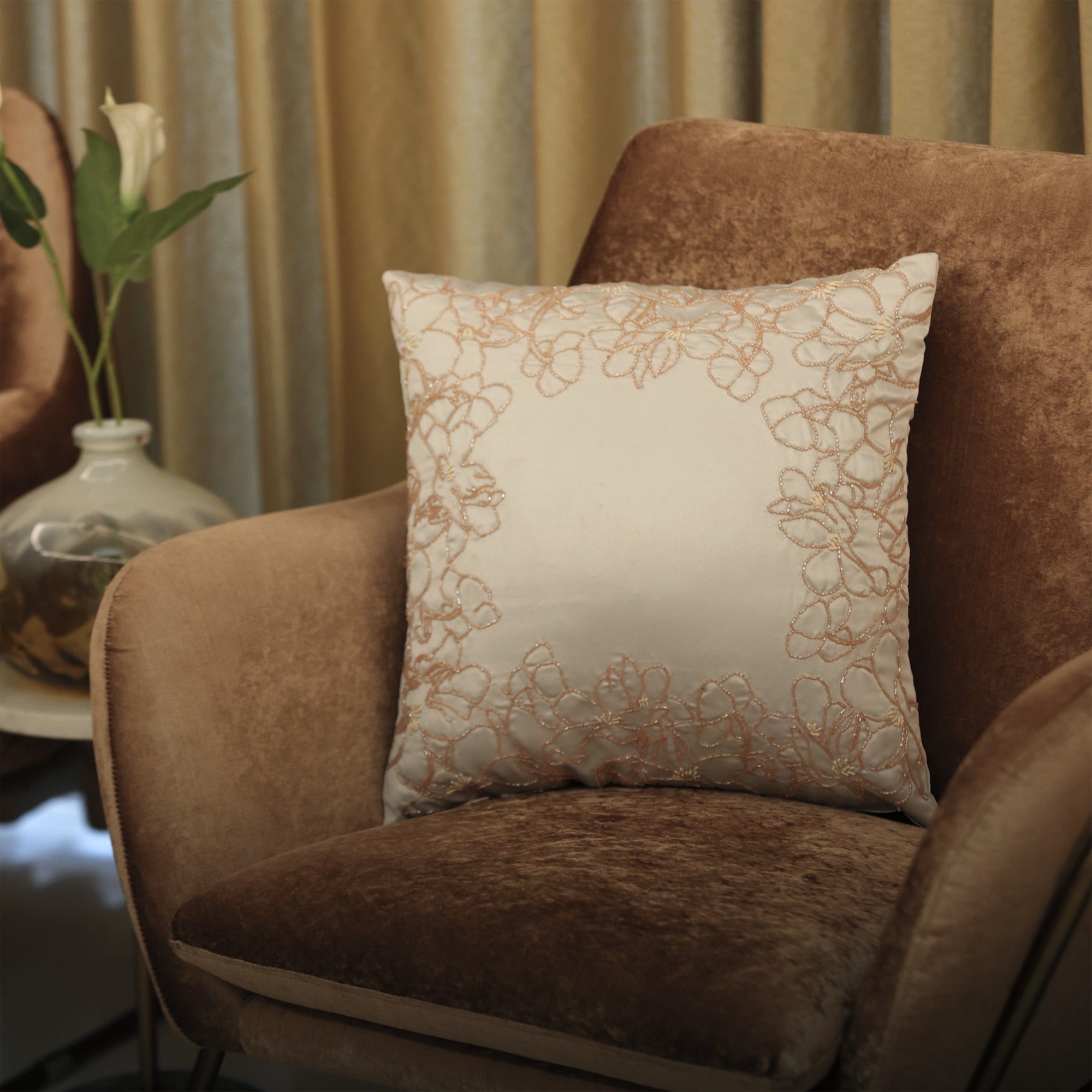 Amara Cushion Cover - Grey