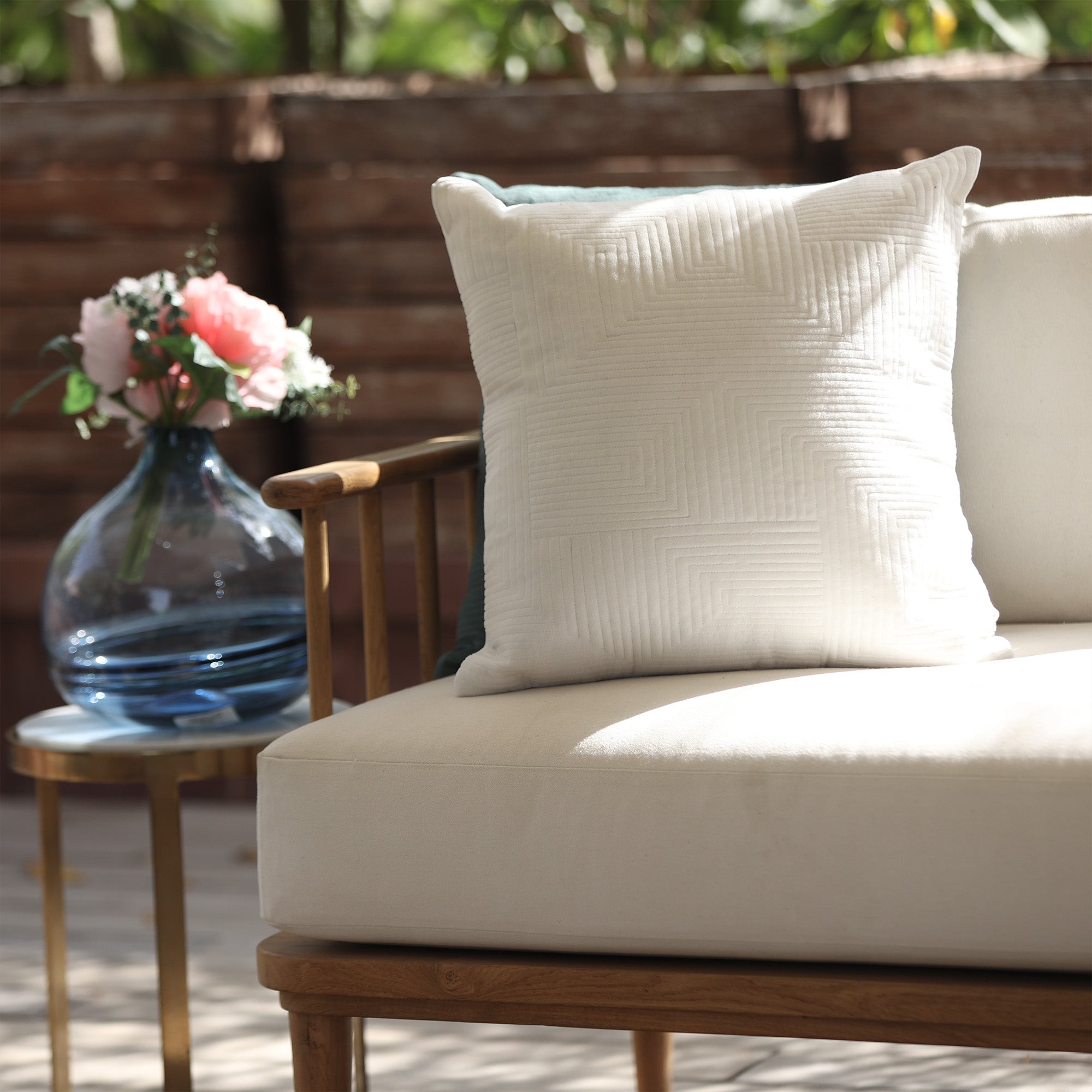 Lavanya Cushion Cover - White