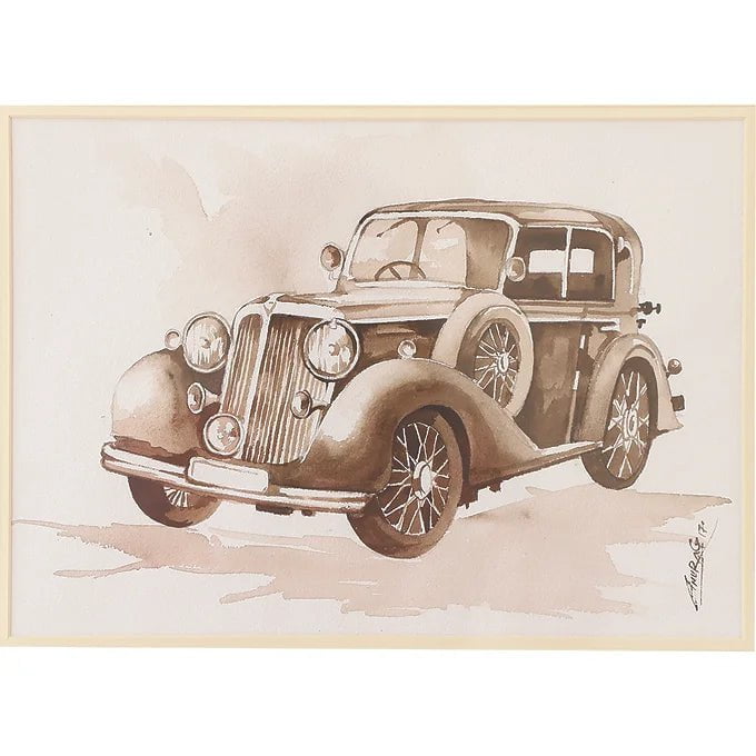Vahaan Collection Wall Painting - 1932-34 Ford Legacy Vintage Car