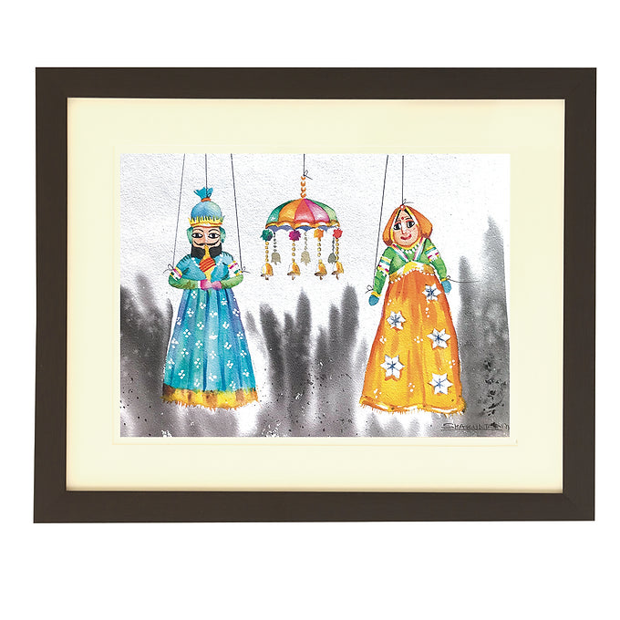 Puppet Collection Wall Painting - Couple & Wall Hanging