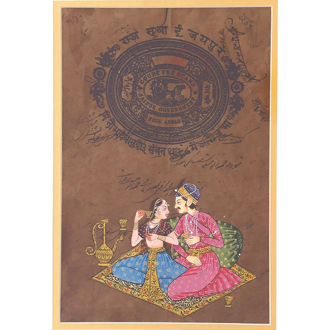 Dastawez Collection Wall Painting - Raja Rani Zodi Series