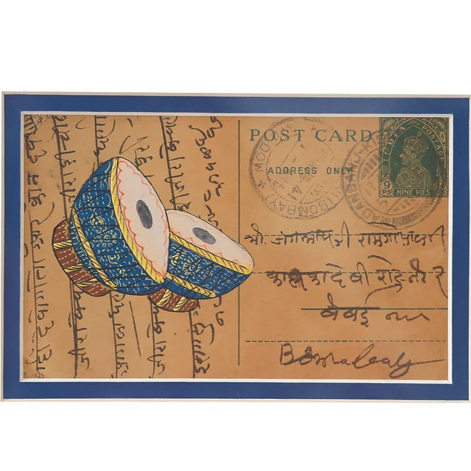 Khat Collection Wall Painting - Nagada Dhol Musical Instruments