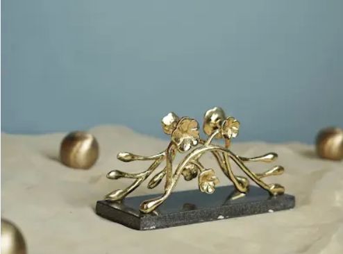 Blossom Gold Tissue Holder