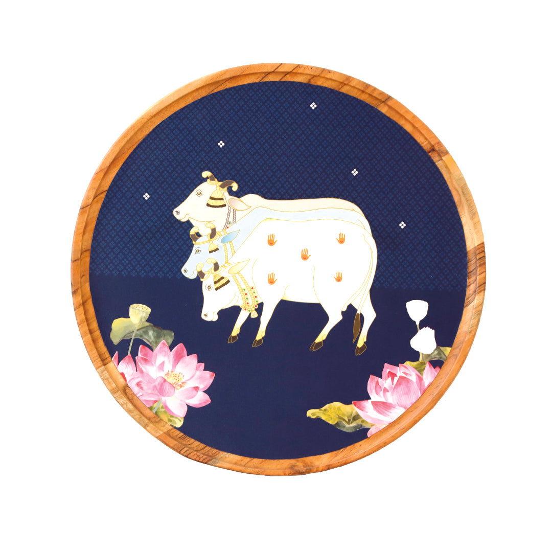 Neel Pichwai Series Wall Plate