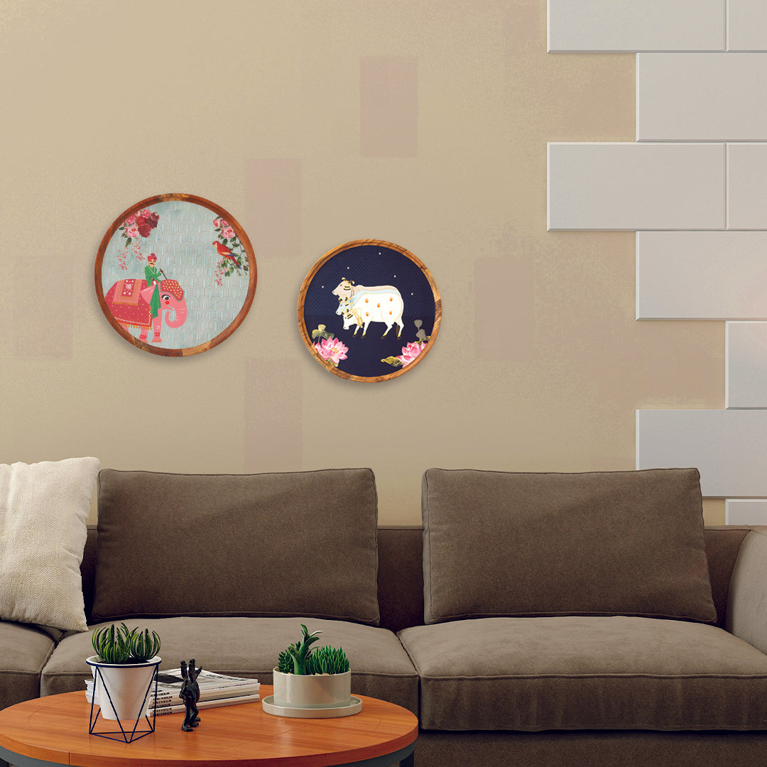 Neel Pichwai Series Wall Plate