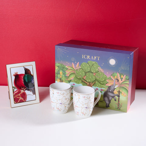 Chai aur Yaadein Hamper - White Floral