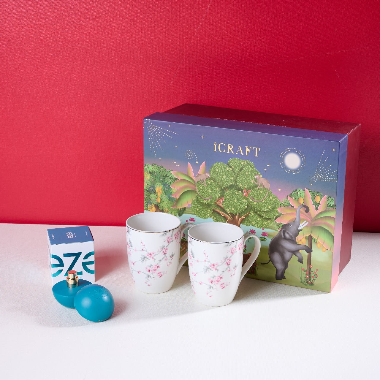 Mehekti Chuskiyaan Hamper - Cherry Blossom & Teal