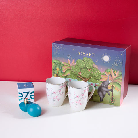 Mehekti Chuskiyaan Hamper - Cherry Blossom & Teal