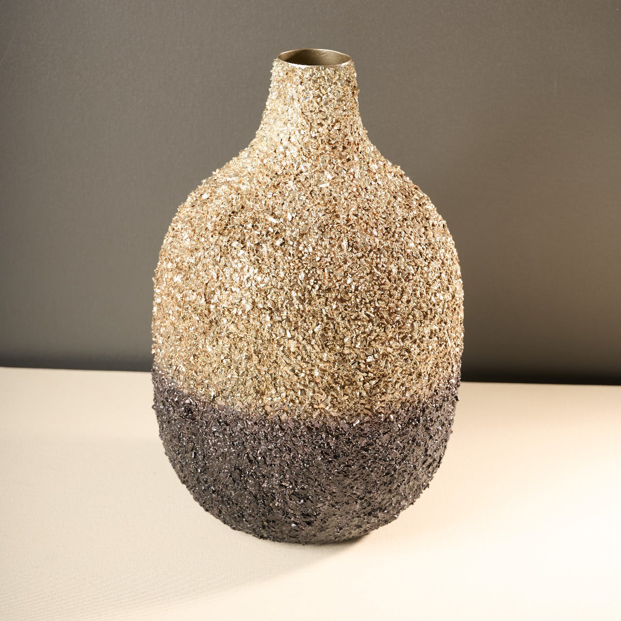 Noir Metal Vase - Large