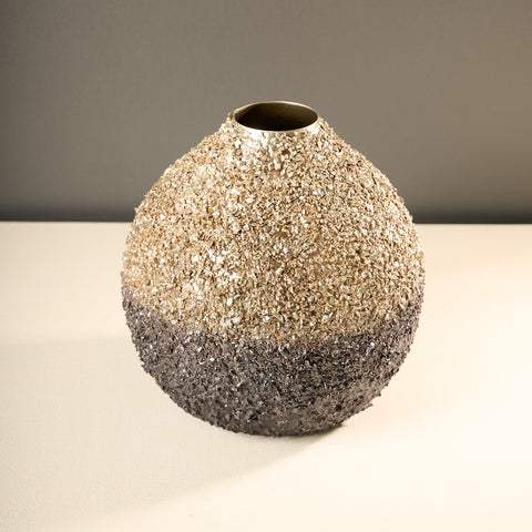 Noir Metal Vase - Small