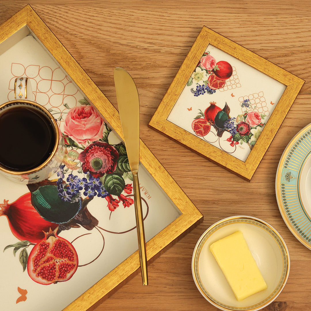 Blossom Series Framed Coasters - Set of 2