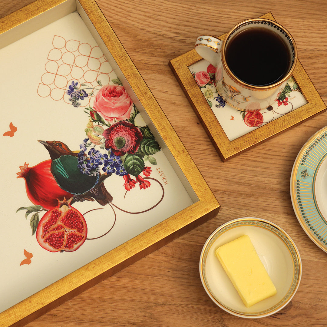 Blossom Series Framed Coasters - Set of 2