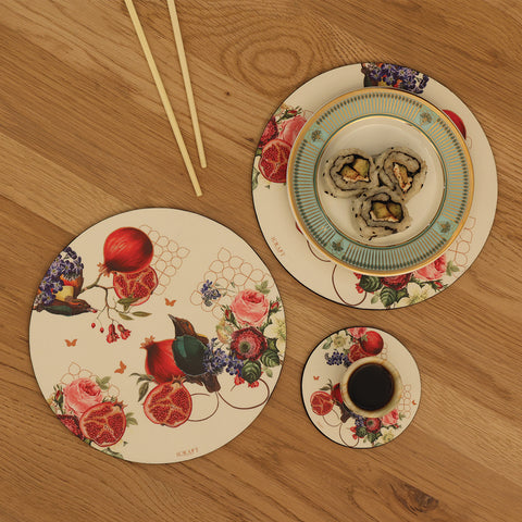 Blossom Series Round Trivets - Set of 6