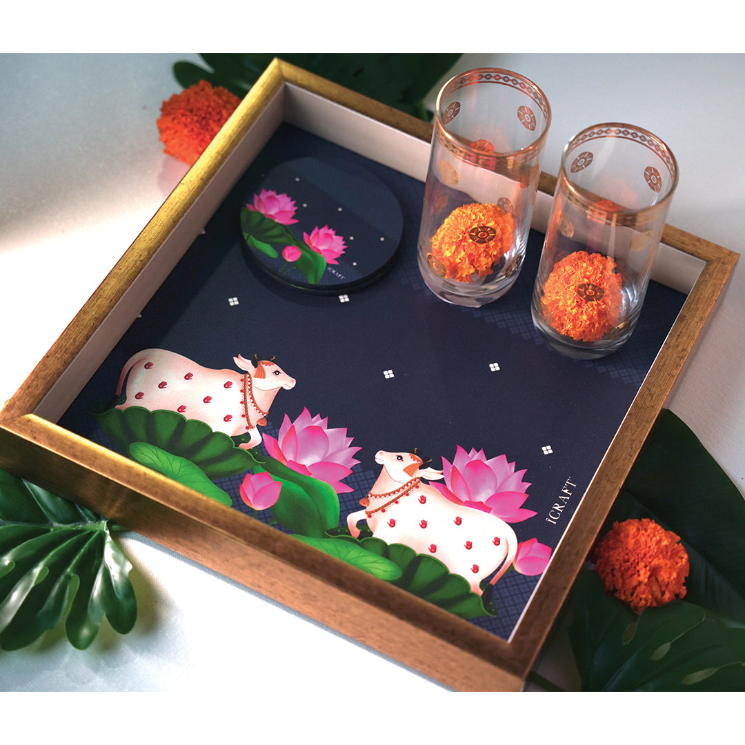 Pichwai Jodi - Neel Tray