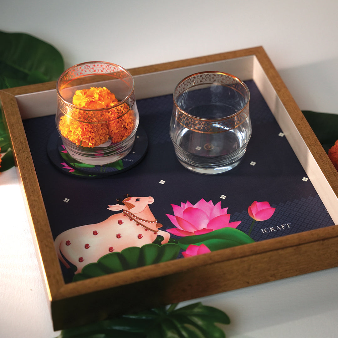 Pichwai Jodi - Neel Tray