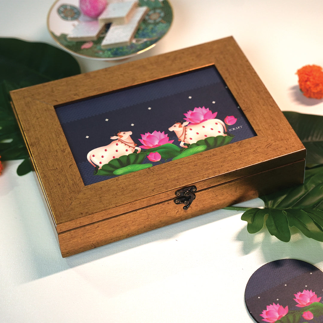 Pichwai Jodi - Neel Tea Box