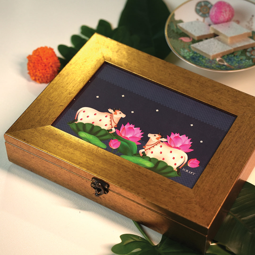 Pichwai Jodi - Neel Tea Box